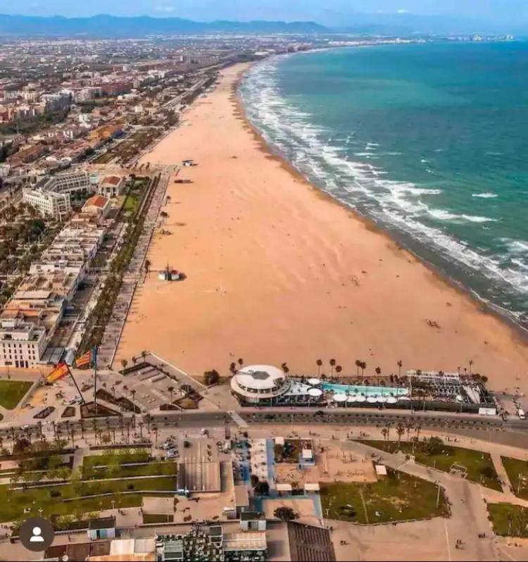 Lovely Apartment Near Beach & Science City Valencia Exterior foto